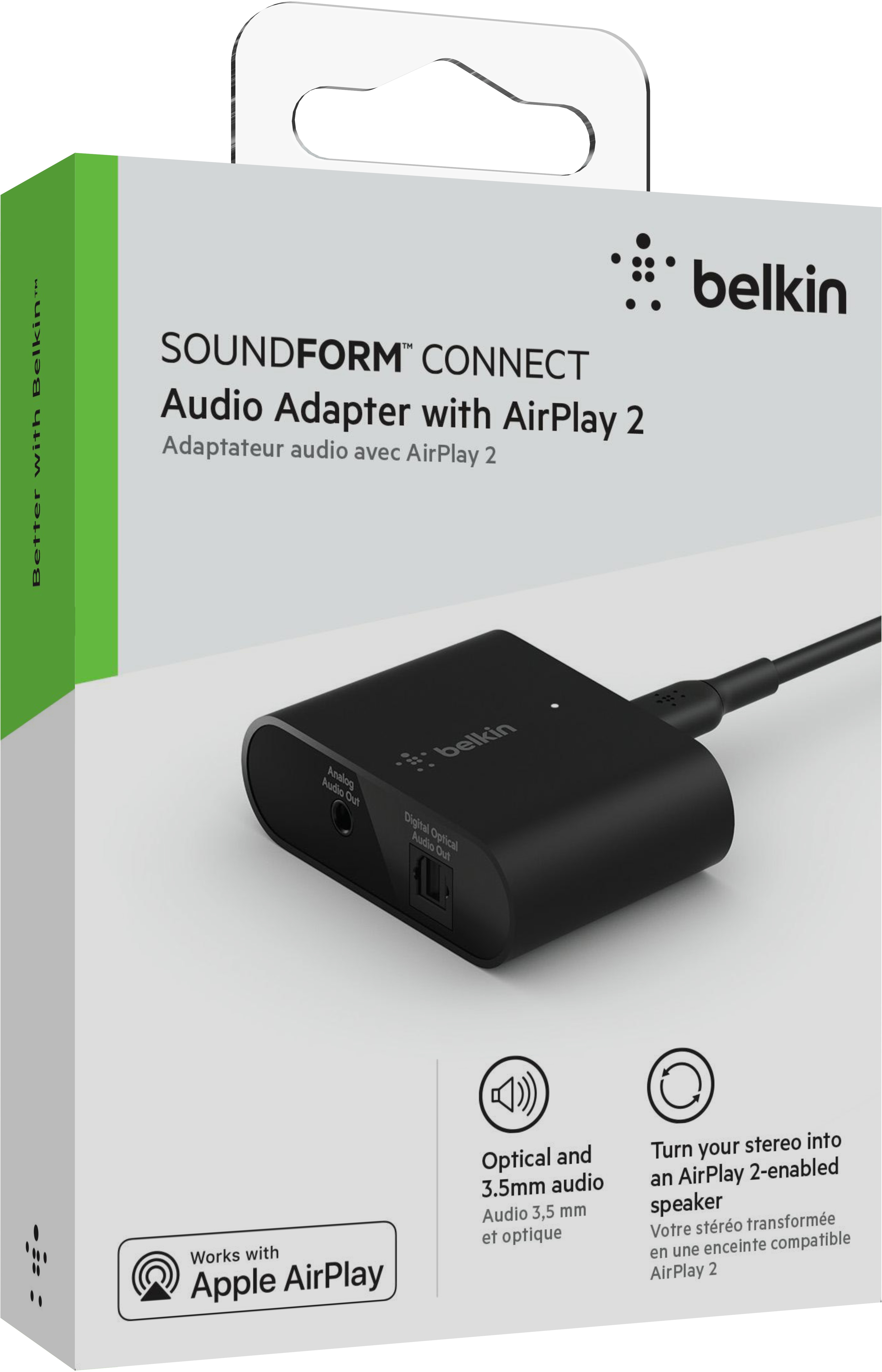 Belkin SOUNDFORM Connect Audio Adapter with AirPlay 2 - Thali