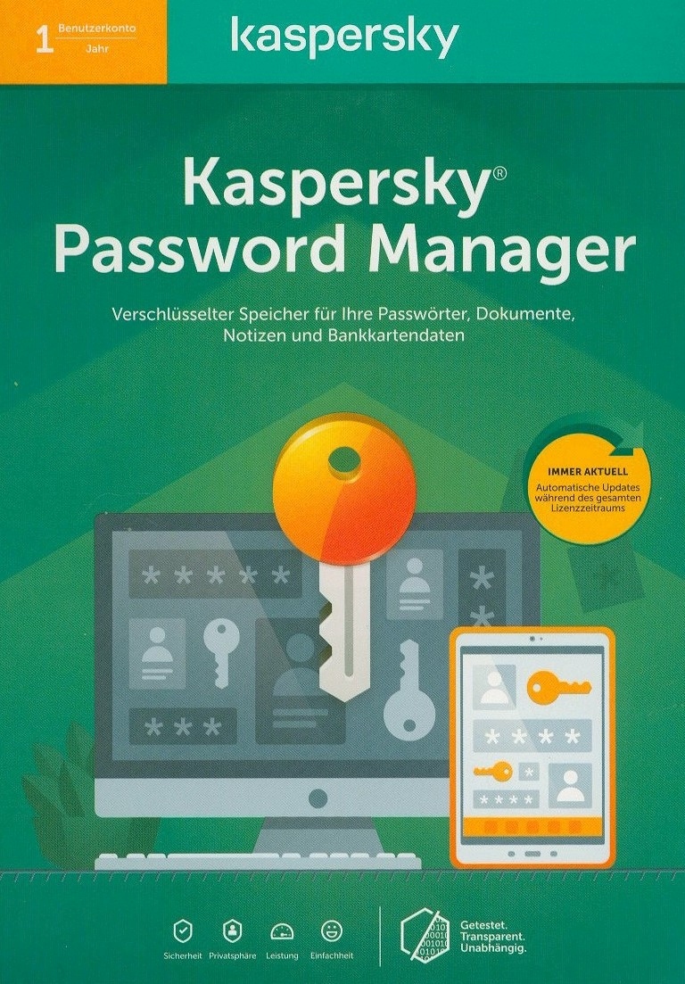 kaspersky password manager 2fa