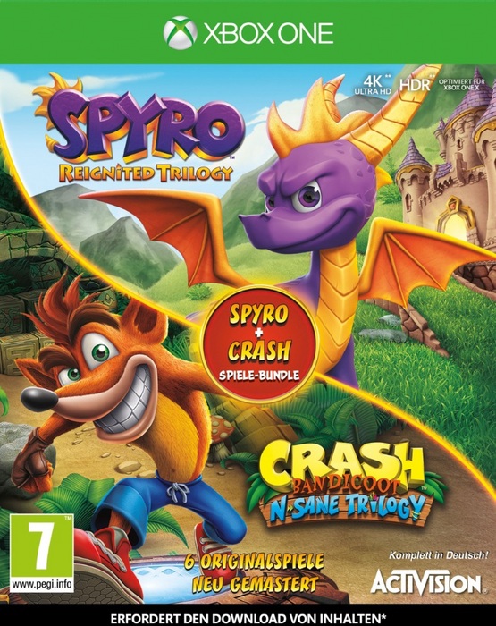 Spyro + Crash Remastered Spiele Bundle [XONE] (D) Thali