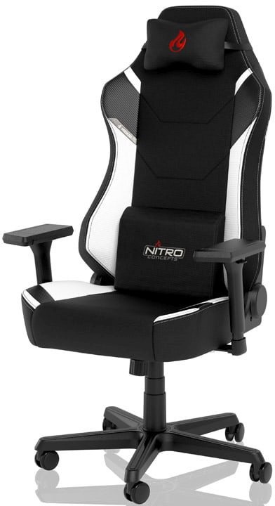 Nitro Concepts X1000 Gaming Chairs Black White Thali