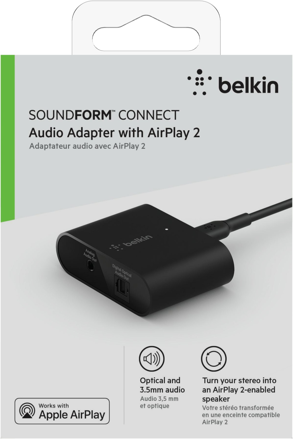 Belkin SOUNDFORM Connect Audio Adapter with AirPlay 2 - Thali