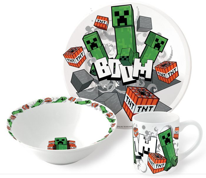 Minecraft Boom Breakfast Set - Thali