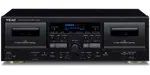 Teac W-1200-B Double Cassette Deck - black