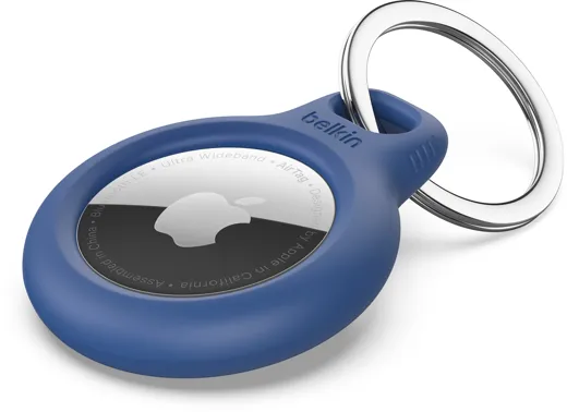 Belkin Secure Holder for Apple AirTag with Keyring - blue