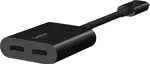 Belkin Rockstar CONNECT USB-C Audio + Charge Adapter - black