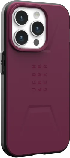 UAG Civilian Magsafe Case - Apple iPhone 15 Pro - bordeaux