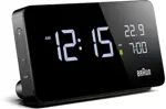 Braun digital Rectangular Alarm Clock - black
