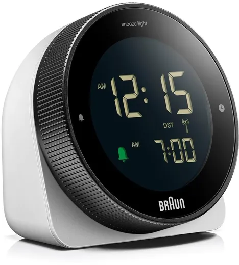 Braun digital Alarm Clock - white