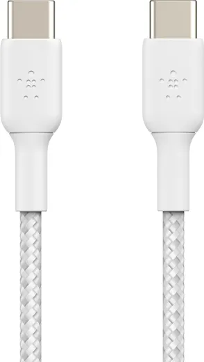 Belkin Boost Charge Braided USB-C to USB-C Cable 0.15m - white