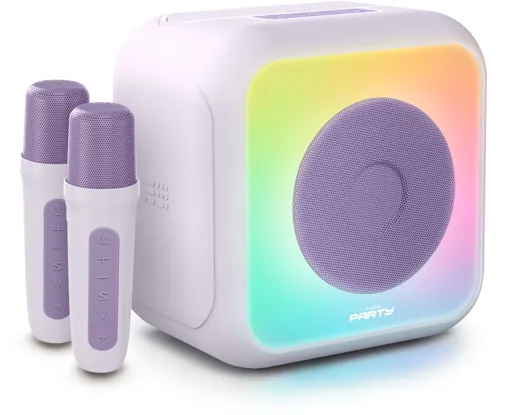 PARTY Karaoke - BT-Speaker-disco lighting-2 micros - lavender