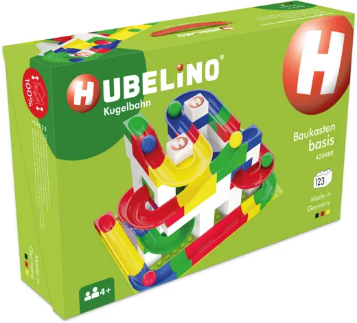 Hubelino circuit de bille : Set de construction de base [123 piéce]