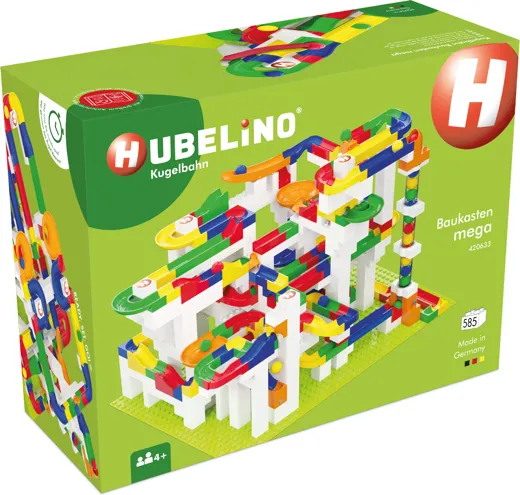 Hubelino circuit de bille : Set de construction mega [585 piéces]
