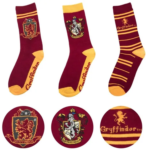 Harry Potter : chausettes Gryffindor [3 paire]