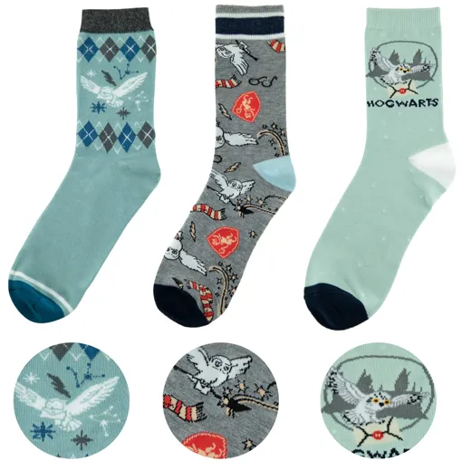 Harry Potter : chaussettes Hedwige [3 paire]