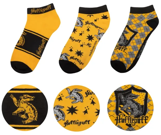 Harry Potter : socquettes Hufflepuff [3 paire]