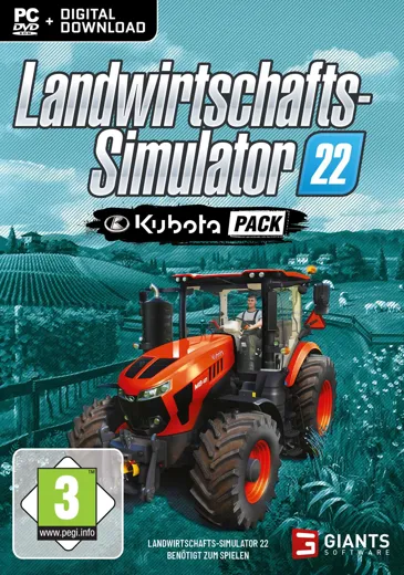 Landwirtschafts-Simulator 22 - Kubota Pack [Add-On] [DVD] [PC] (D/I)