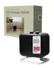 Mill Compact Fan Heater with Alu foot - black