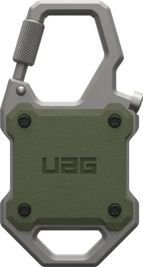 UAG Monarch Holder for Apple AirTag - olive drab/silver