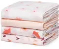 Momcozy Muslin Swaddle Blanket 4 Pack - printed