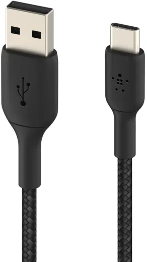 Belkin Boost Charge Braided USB-C to USB-A Cable 1m - black