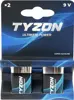 Tyzon 9V Block Super-Alkaline-Batterien 2er Pack