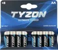 Tyzon 1.5V AA Alkaline-Batterien 8er Pack