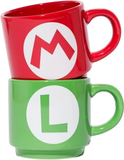 Super Mario 2er Set stapelbar - Tassen