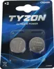 Tyzon 3V CR2450 Lithium-Knopfzellenbatterien 2er Pack