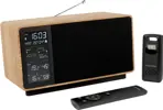Thomson: Speaker + Weather Station WS202 - black/wood