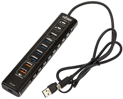 Nitro Concepts - UH1 10-Port Hybrid USB-Hub