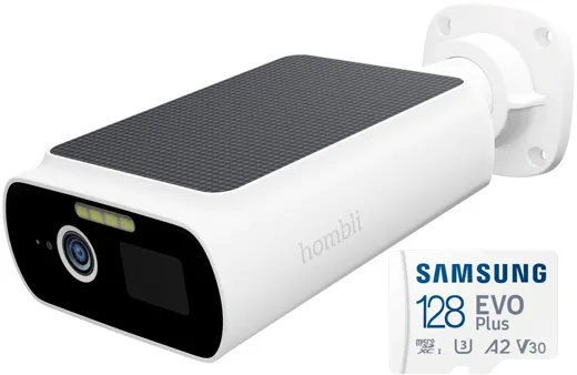 Hombli Solar Cam 128GB - white