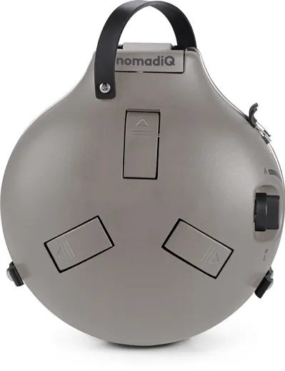 nomadiQ Portable Dual-burner Gas Stove - urban grey