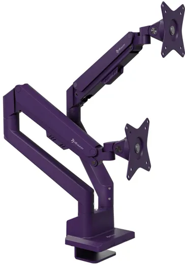 Arozzi Alzare Neo Duo - Gas Spring Monitor Stand - purple