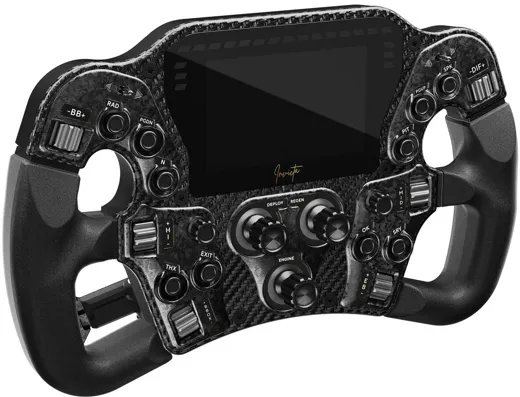 Asetek - Invicta Formula Wheel USB-C [4.3 inch LCD] - black on black edition