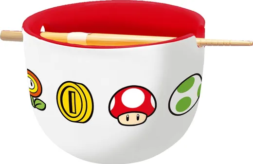 Super Mario - Ramen Bowl with Chopsticks