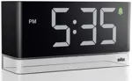 Braun LED digital alarm clock - black