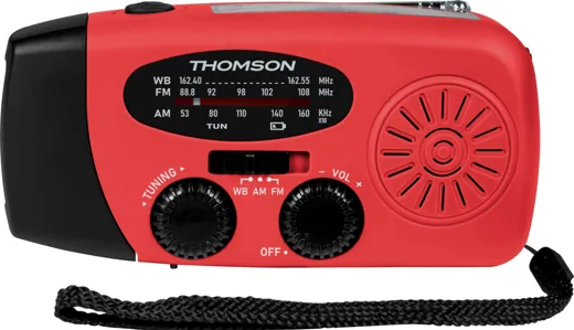 Emergency Radio RT260R [Solar/flashlight/powerbank] - red