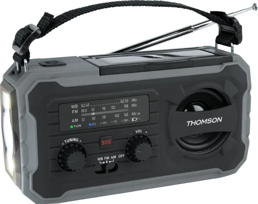 Emergency Radio RT280 [Solar/flashlight/powerbank] - grey