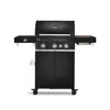 Burnhard FRED Deluxe Gasgrill 3-Brenner Black Edition, Gusseisen Grillrost