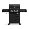 Burnhard EARL Premium-Gasgrill 3-Brenner Black Edition, Gusseisen Grillrost