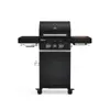 Burnhard FRED Jr Deluxe Gasgrill 2-Brenner Black Edition, Gusseisen Grillrost