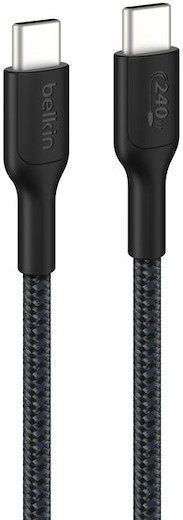 Belkin Boost Charge Pro Braided USB-C to USB-C Cable 1m [240W] - black