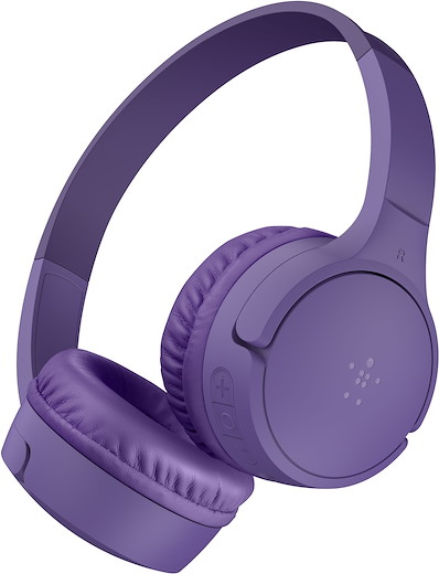 Belkin SOUNDFORM Mini Bluetooth - On-Ear Headphones for Kids (Retail) - purple