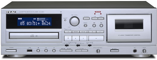Teac AD-850-SE/S CD Player and Cassette Deck - silver