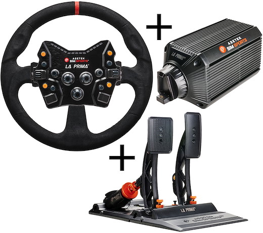 Asetek - La Prima BUNDLE [Wheelbase, Pedal, GT Button, GT Rim] - 4 pcs