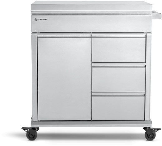 Burnhard Beistellwagen Outdoor Edelstahl