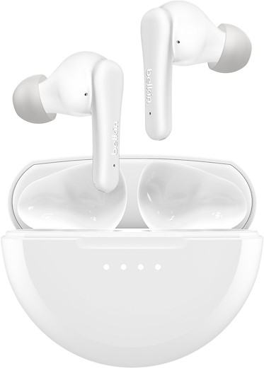 Belkin SoundForm Rhythm ANC Noise-Cancelling Earbuds - white