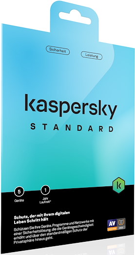 Kaspersky Standard (5 Geräte) [PC/Mac/Android] (D/E/F/I)