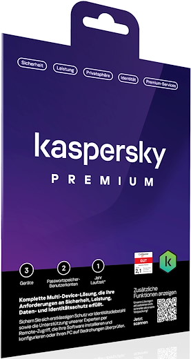 Kaspersky Premium (3 Geräte) [PC/Mac/Android] (D/E/F/I)