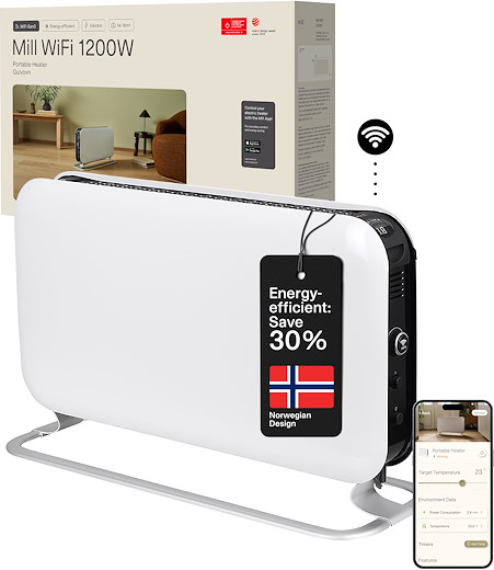 Mill WiFi Portable Heater 1200W - white